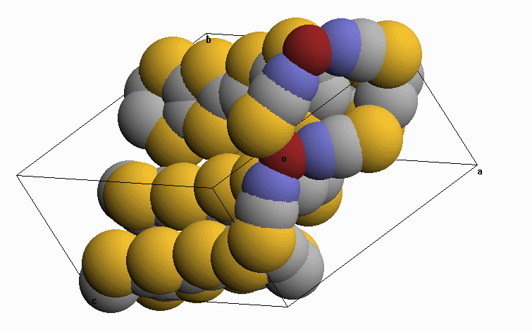 (BEDT-TTF)2-Cu(NCS)2: Space-filled