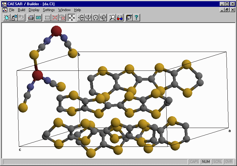 (BEDT-TTF)2-Cu(NCS)2: ball/stick